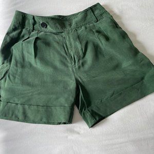 Marc Jacobs Silk Shorts, Green
